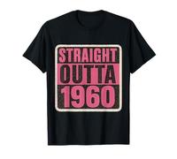 Straight Outta The 60's 1960 Born Birthday Women's Vintage Camiseta