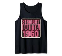 Straight Outta The 60's 1960 Born Birthday Women's Vintage Camiseta sin Mangas