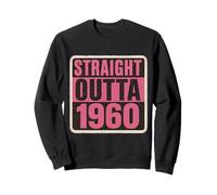 Straight Outta The 60's 1960 Born Birthday Women's Vintage Sudadera