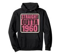 Straight Outta The 60's 1960 Born Birthday Women's Vintage Sudadera con Capucha