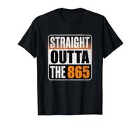Straight Outta The 865 - Funny Knoxville Tennessee Area Code Camiseta gráfica económica, Hombre, Negro, L