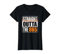 Straight Outta The 865 - Funny Knoxville Tennessee Area Code Camiseta gráfica económica, Mujer, Negro, L