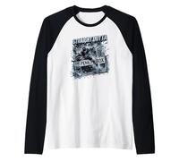 Straight Outta The Penalty Box Hockey Lovers Camiseta Manga Raglan