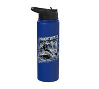 Straight Outta The Penalty Box Hockey Lovers Stainless Steel Insulated Water Bottle