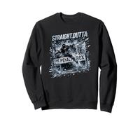 Straight Outta The Penalty Box Hockey Lovers Sudadera