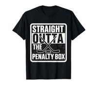 Straight Outta The Penalty Box Jugador de Hockey sobre Hielo Niños Niñas Camiseta