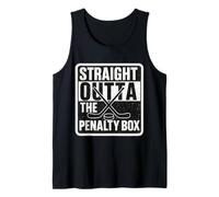 Straight Outta The Penalty Box Jugador de Hockey sobre Hielo Niños Niñas Camiseta sin Mangas