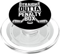 Straight Outta The Penalty Box - Jugador de hockey sobre hielo PopSockets PopGrip para MagSafe