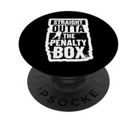 Straight Outta The Penalty Box - Portero de hockey sobre hielo PopSockets PopGrip Adhesivo