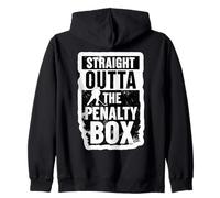 Straight Outta The Penalty Box - Portero de hockey sobre hielo Sudadera con Capucha