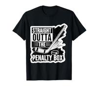Straight Outta The Penalty Box - Ventilador de portero de hockey sobre hielo Camiseta