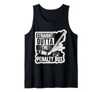 Straight Outta The Penalty Box - Ventilador de portero de hockey sobre hielo Camiseta sin Mangas