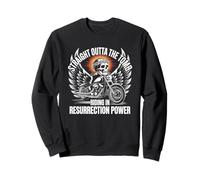 Straight Outta The Tomb Riding In Resurrection Power Sudadera