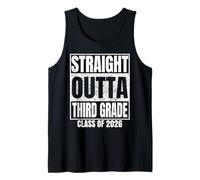 Straight Outta Third Grade Class 2026 Graduation 3rd Grade Camiseta sin Mangas