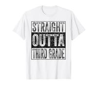 Straight Outta Third Grade Class of 2026 Graduate 3rd Grade Camiseta