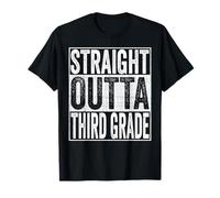 Straight Outta Third Grade Graduate 2026 3rd Grade Funny Camiseta