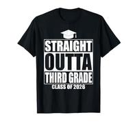 Straight Outta Third Grade Graduation Class 2026 3rd Grade Camiseta