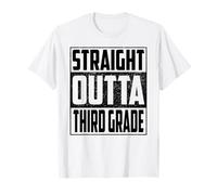 Straight Outta Third Grade School Graduate 2026 3rd Grade Camiseta