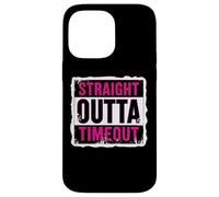 Straight Outta Timeout Castigo para niños pequeños Niñas Niños Niño Carcasa para iPhone 14 Pro Max