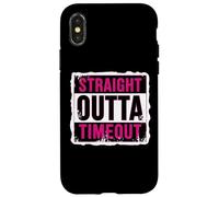Straight Outta Timeout Castigo para niños pequeños Niñas Niños Niño Carcasa para iPhone X/XS