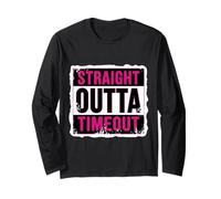 Straight Outta Timeout Castigo para niños pequeños Niñas Niños Niño Manga Larga