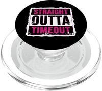 Straight Outta Timeout Castigo para niños pequeños Niñas Niños Niño PopSockets PopGrip para MagSafe