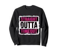 Straight Outta Timeout Castigo para niños pequeños Niñas Niños Niño Sudadera