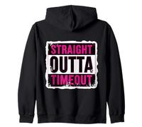 Straight Outta Timeout Castigo para niños pequeños Niñas Niños Niño Sudadera con Capucha