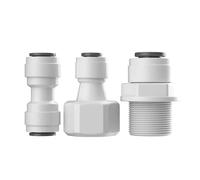 Straight RO Water Fitting - 17 Types Male And Female Thread 1/4 Inch 3/8 Inch Coupling Hose Pipe Connector For Water Filter And Reverse Osmosis System Parts(10)
