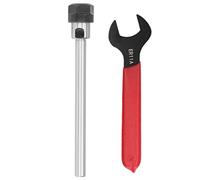 Straight Shank ER11 Collet Tool Holder with Wrench, Standard Size Fits 1 7mm, for Accuracy Machine Tool Processing, Integrated, 40Cr Carbon Steel