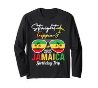 Straight Trippin Jamaica Birthday Vacation 2025 Family Group Manga Larga