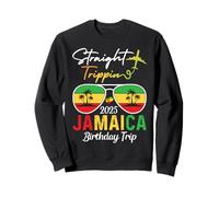 Straight Trippin Jamaica Birthday Vacation 2025 Family Group Sudadera