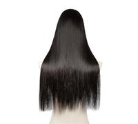 Straight U Part Clip In Hair Extension Long Daily Use Clip-on Natural Thick Fake Blonde Hairpieces For Woman(Off Black)