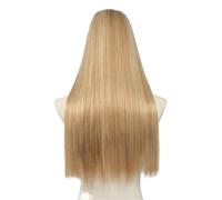 Straight U Part Clip In Hair Extension Long Daily Use Clip-on Natural Thick Fake Blonde Hairpieces For Woman(Color 4)