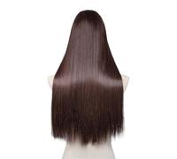 Straight U Part Clip In Hair Extension Long Daily Use Clip-on Natural Thick Fake Blonde Hairpieces For Woman(Dark Chocolate)
