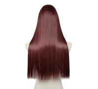 Straight U Part Clip In Hair Extension Long Daily Use Clip-on Natural Thick Fake Blonde Hairpieces For Woman(Wine)