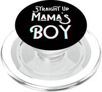Straight Up Mama's Boy Mamá Gemelo Favorito Divertido Mama Hijo PopSockets PopGrip para MagSafe