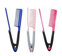Straightening Comb Straightener - Smoothing Sectioning V-shape Styling | Flat Iron Comb Attachment For Home Travel Vacation Hotel Dates
