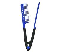 Straightening Comb - V Shape Hair Styling Smoothing Straightener, Flat Iron Comb Attachment, Heat-Resistant Detangling Hair Tool for Travel Vacation Outgoing Hotel Dates Women Girls Daily Use