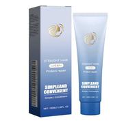 Straightening Cream, Hair Cream, Curly Tamer Long-Lasting Daily Solution Salon Results Easy Application, Haircare Products for Damaged, Curly Dry, Long, Short, Travel
