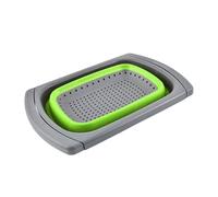 Strainer Basket - Extendable Handle Produce Washer, Kitchen Drain Colander with Adjustable Over Sink Arms Non Slip Base Frame, Fast Drying Filtration Feature, Ideal for Fruit Pasta Cooking