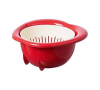 Strainer Mixing Bowl, Multifunctional Draining Bowl, Food Draining Bowls with Holes, Kitchen Washing Prep Tool, Lightweight Easy Grip Kitchen Accessory Details for Berry Salad Pasta Lettuce Usage