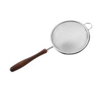 Strainers de malla - 23,2 × 10 cm Strainers For Kitchen | Stainless Steel Reutilizable Handheld Sifter Skimmer With Wood Handle, For Cooking, Brewing, Frying, Loose Tea, Rice Washing & Juicing