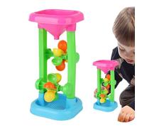 Strandspielzeug-Sanduhr, Sand- und Wassersiebtrichter, Sand- und Wasserradturm Sandkastenspielzeug, Spielzeug für draußen, rotierende Windmühle, kreatives Spielen für Kinder, und Mädche