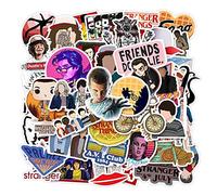 Stranger Funny Things Pegatinas 50 PCS, Adhesivo para Computadora Portátil de Vinilo Impermeables Pegatinas para Automóvil Motocicleta Bicicleta Equipaje Calcomanía Parches Patineta Pegatina