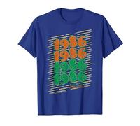 Stranger Things 1986 Hawkins High School Retro Camiseta, Hombre, Azul Real, S