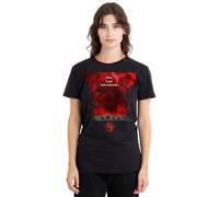 Stranger Things 5 Vecna Clouds Poster Ladies T Shirt, Black, Large