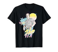 Stranger Things 80's Jim Hopper Camiseta, Hombre, Negro, XXL