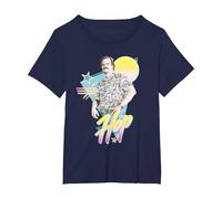 Stranger Things 80's Jim Hopper Camiseta, Mujer Tallas Grandes, Azul Marino, 2XL Grande