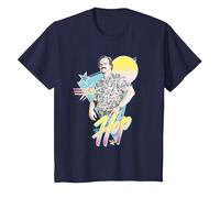 Stranger Things 80's Jim Hopper Camiseta, Niños, Azul Marino, 12 años